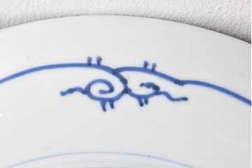 アンティーク雑貨　和食器　江戸期　古伊万里・微塵唐草　アンティーク大皿