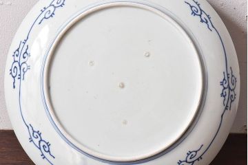 アンティーク雑貨　和食器　江戸期　古伊万里・微塵唐草　アンティーク大皿