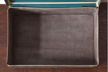 アンティーク雑貨　昭和レトロ　牛乳石鹸　ブリキ缶(小物入れ)