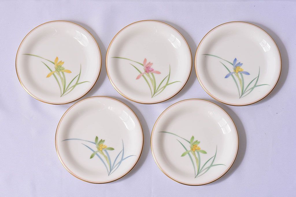 アンティーク雑貨　未使用　香蘭社　プレート(皿)5枚セット×2箱