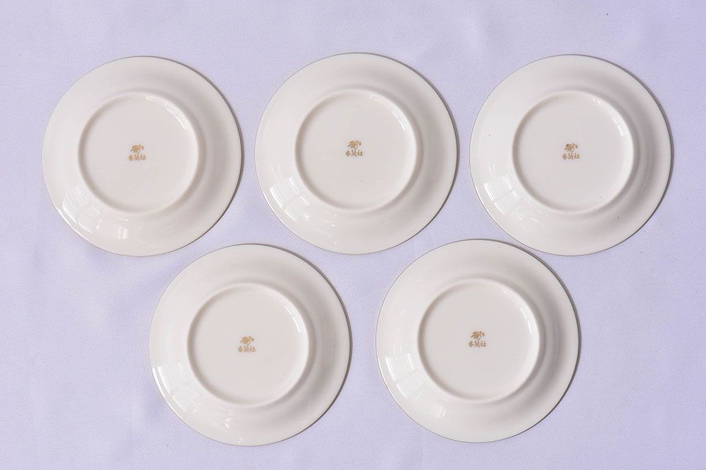 アンティーク雑貨　未使用　香蘭社　プレート(皿)5枚セット×2箱