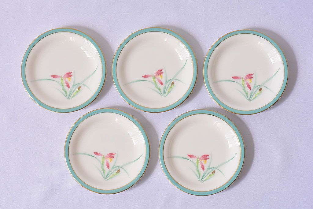 アンティーク雑貨　未使用　香蘭社　プレート(皿)5枚セット×2箱