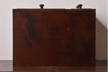 中古　北海道民芸家具　滑らかな木の質感が魅力的な面白小箱(小引き出し)(2)