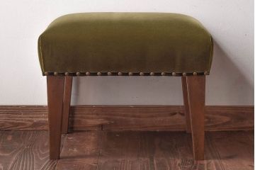 レトロ家具　昭和レトロ　懐かしい雰囲気漂うオットマン(スツール、椅子)(1)