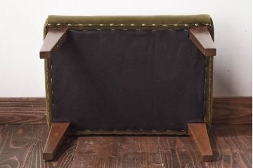 レトロ家具　昭和レトロ　懐かしい雰囲気漂うオットマン(スツール、椅子)(1)