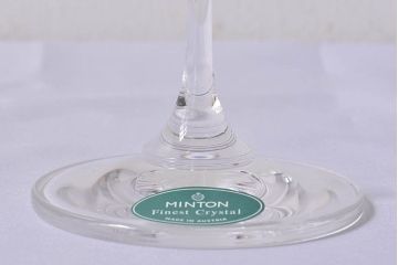 ROYAL DOULTON(ロイヤルドルトン)　MINTON(ミントン)　クリスタルペアワイングラス