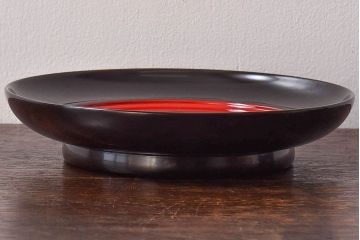 平安象彦　和モダンな鳳凰日の出盆(菓子器)