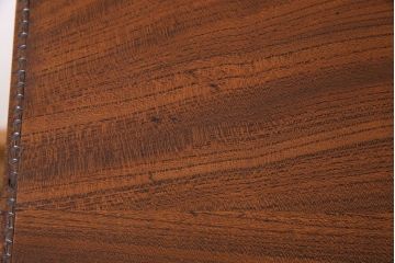 レトロ家具　昭和レトロ　天板ケヤキ材　明るい色味の薄型デスク(片袖机、在宅ワーク、在宅用ワークデスク、作業台)