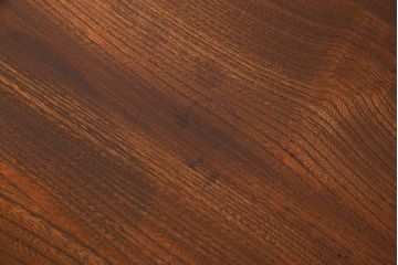 レトロ家具　昭和レトロ　天板ケヤキ材　明るい色味の薄型デスク(片袖机、在宅ワーク、在宅用ワークデスク、作業台)