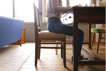 レトロ家具　昭和レトロ　温かな雰囲気漂うアンティークチェア(椅子、イス、ダイニングチェア)