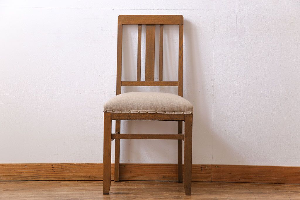 レトロ家具　昭和レトロ　温かな雰囲気漂うアンティークチェア(椅子、イス、ダイニングチェア)