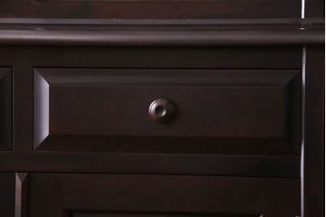 中古　北海道民芸家具　OM151　シックな食器棚(キャビネット、収納棚)(定価130万円)