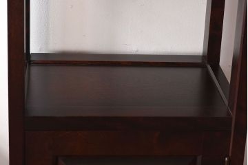 アンティーク雑貨　中古　北海道民芸家具　HM861K　小振りな電話台(キャビネット、飾り台、花台)