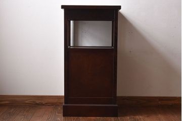 アンティーク雑貨　中古　北海道民芸家具　HM861K　小振りな電話台(キャビネット、飾り台、花台)