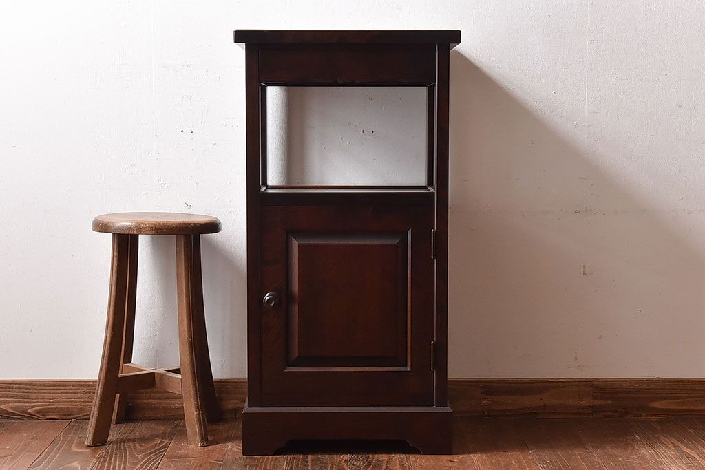 EFK21 北海道民芸家具 HM861K 電話台 9.6万 カバ/樺 無垢材 EFK21 北海道民芸家具 HM861K 電話台 9.6万 カバ/樺 無垢材