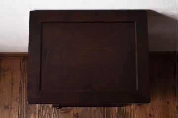 アンティーク雑貨　中古　北海道民芸家具　HM861K　小振りな電話台(キャビネット、飾り台、花台)