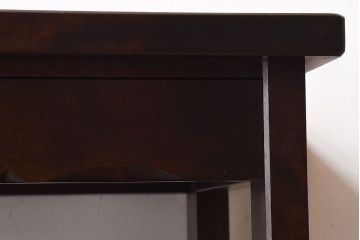 アンティーク雑貨　中古　北海道民芸家具　HM861K　小振りな電話台(キャビネット、飾り台、花台)