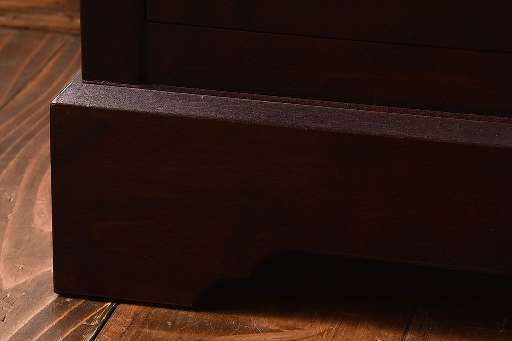 アンティーク雑貨　中古　北海道民芸家具　HM861K　小振りな電話台(キャビネット、飾り台、花台)