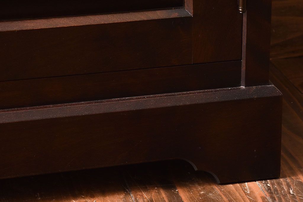 アンティーク雑貨　中古　北海道民芸家具　HM861K　小振りな電話台(キャビネット、飾り台、花台)