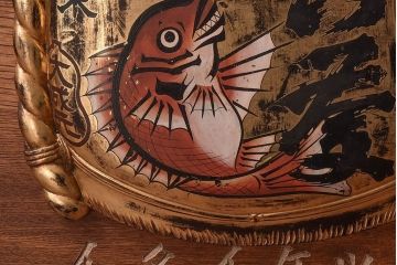 アンティーク雑貨　優等清酒 明治大正期のアンティーク木製看板(企業看板)