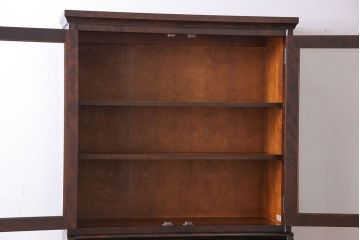 中古　北海道民芸家具　上品な雰囲気漂うライティングビューロー(収納棚)(定価約50万円)