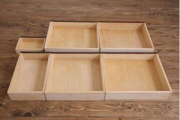 中古　北海道民芸家具　上品な雰囲気漂うライティングビューロー(収納棚)(定価約50万円)