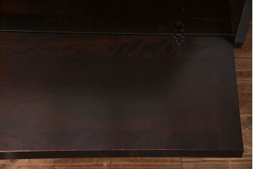 中古　北海道民芸家具　上品な雰囲気漂うライティングビューロー(収納棚)(定価約50万円)