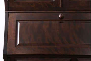 中古　北海道民芸家具　上品な雰囲気漂うライティングビューロー(収納棚)(定価約50万円)