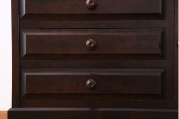 中古　北海道民芸家具　上品な雰囲気漂うライティングビューロー(収納棚)(定価約50万円)