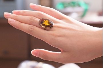 アンティーク雑貨　ビンテージ　上品な薔薇のゴールドメッキリング(指輪)