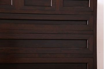 中古　松本民芸家具　意匠が存在感を放つF型整理タンス(チェスト)(定価約36万円)