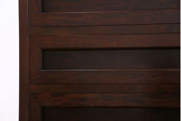 中古　松本民芸家具　意匠が存在感を放つF型整理タンス(チェスト)(定価約36万円)