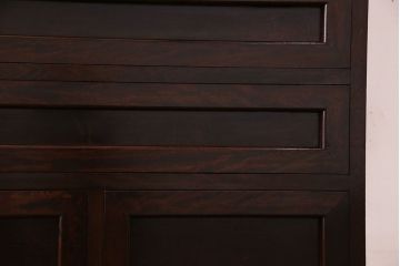 中古　松本民芸家具　意匠が存在感を放つF型整理タンス(チェスト)(定価約36万円)