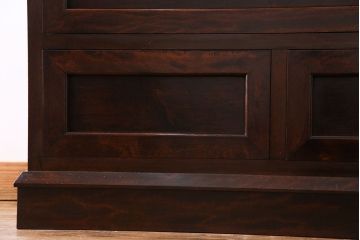 中古　松本民芸家具　意匠が存在感を放つF型整理タンス(チェスト)(定価約36万円)