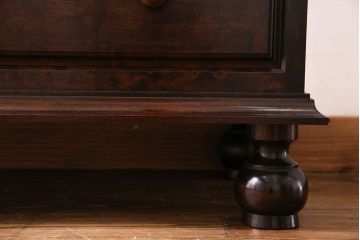 中古美品　松本民芸家具　H型ボールフットライティングビューロー(ワークデスク、在宅ワーク、在宅用)