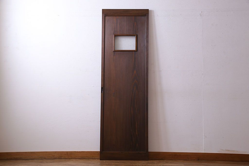 和製アンティーク　木製　背の高いシンプルな引き戸(建具)