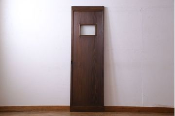 和製アンティーク　木製　背の高いシンプルな引き戸(建具)