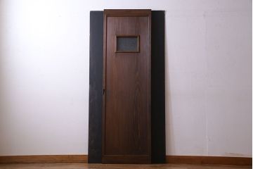 和製アンティーク　木製　背の高いシンプルな引き戸(建具)