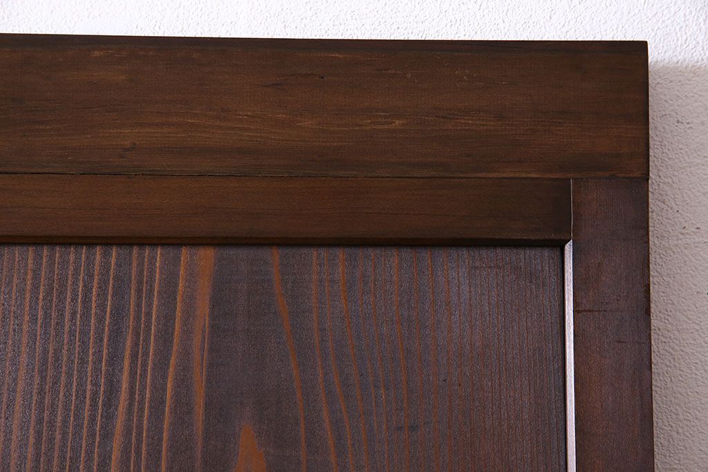 和製アンティーク　木製　背の高いシンプルな引き戸(建具)