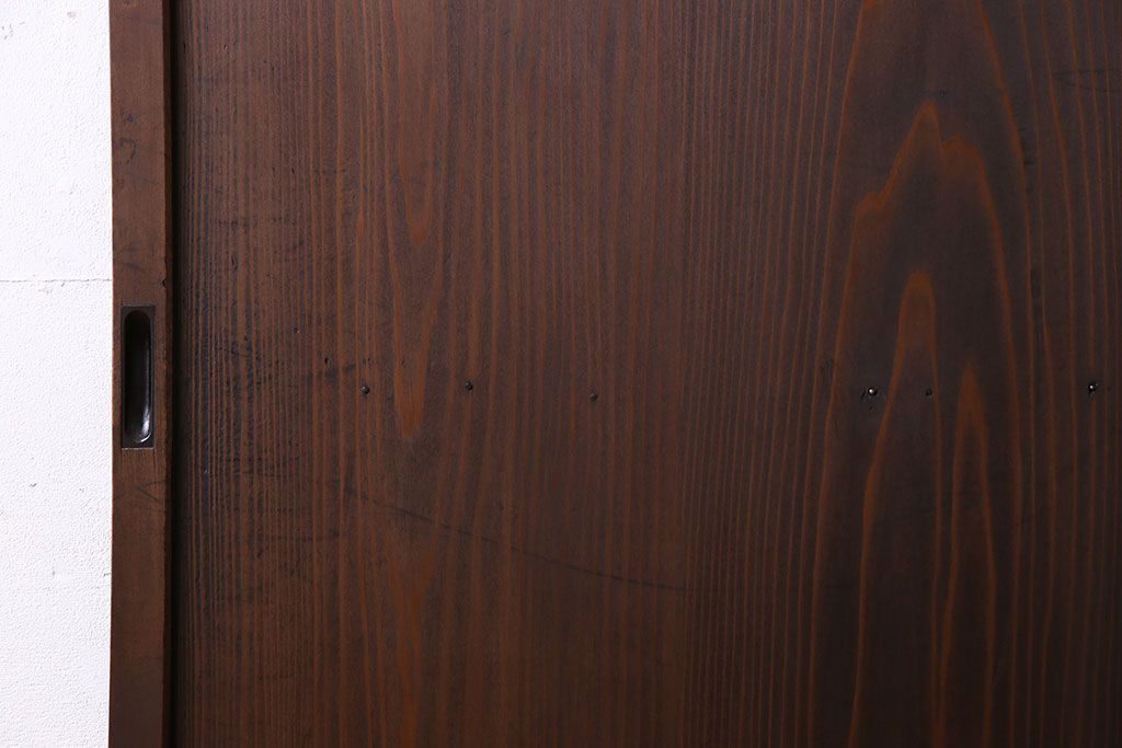 和製アンティーク　木製　背の高いシンプルな引き戸(建具)