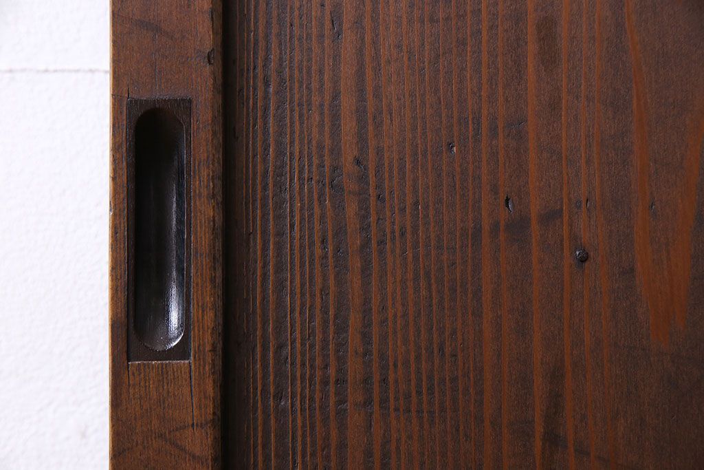 和製アンティーク　木製　背の高いシンプルな引き戸(建具)