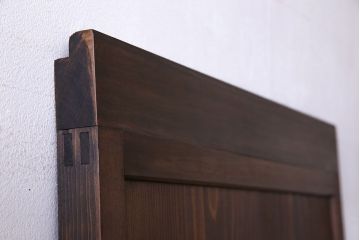 和製アンティーク　木製　背の高いシンプルな引き戸(建具)