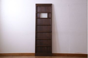 和製アンティーク　木製　背の高いシンプルな引き戸(建具)