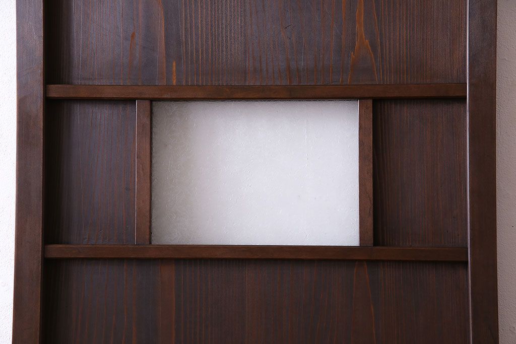 和製アンティーク　木製　背の高いシンプルな引き戸(建具)