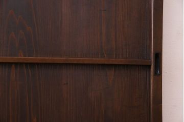 和製アンティーク　木製　背の高いシンプルな引き戸(建具)