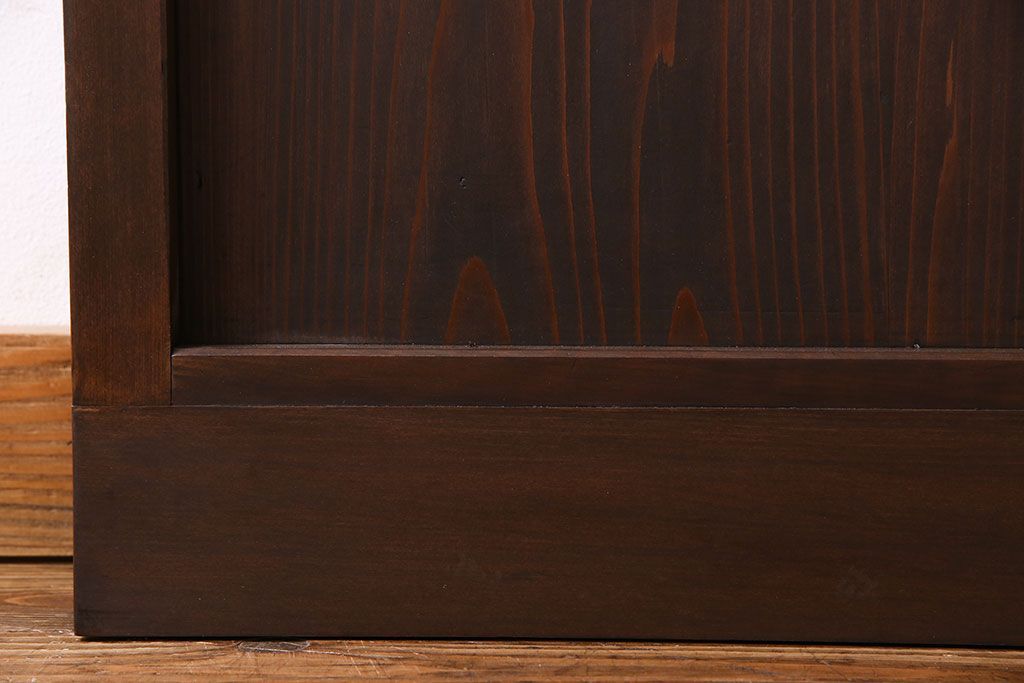 和製アンティーク　木製　背の高いシンプルな引き戸(建具)