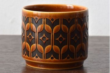 アンティーク雑貨　イギリスビンテージ　HORNSEA(ホーンジー)HEIRLOOM(エアルーム)シリーズ　カップ&ソーサー2客セット(洋食器)(2)