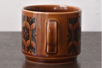 アンティーク雑貨　イギリスビンテージ　HORNSEA(ホーンジー)HEIRLOOM(エアルーム)シリーズ　カップ&ソーサー3客セット(洋食器)