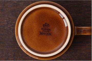 アンティーク雑貨　イギリスビンテージ　HORNSEA(ホーンジー)HEIRLOOM(エアルーム)シリーズ　カップ&ソーサー3客セット(洋食器)