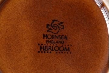 アンティーク雑貨　イギリスビンテージ　HORNSEA(ホーンジー)HEIRLOOM(エアルーム)シリーズ　カップ&ソーサー3客セット(洋食器)
